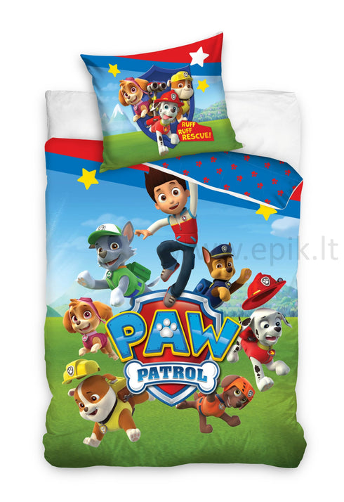 Vaikiškas patalynės komplektas "Paw Patrol One"